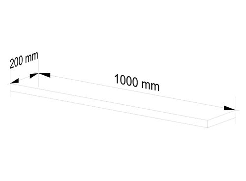 Półka PS-5 100 cm biała na Arena.pl