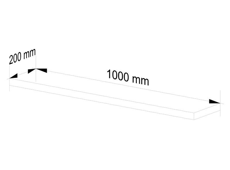 Półka PS-5 100 cm biała zdjęcie 3