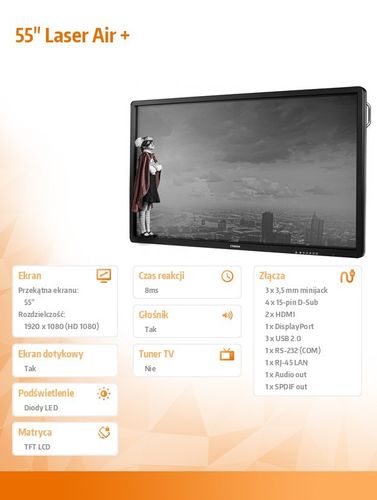 CTOUCH 55" Laser air+ (Android, 32p, Full HD, Wi-Fi) na Arena.pl