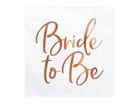 serwetki napis bride to be wieczór panieński 20szt