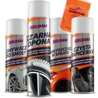 ZESTAW KOSMETYKÓW DO CZYSZCZENIA SAMOCHODU BRUMM W SPRAYU POMYSŁ NA PREZENT