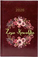 Kalendarz A5 2026 tygodniowy KSIĄŻKOWY PREZENT Z IMIENIEM NAZWISKIEM
