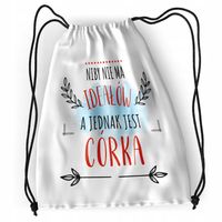 Plecak Dla Córki Sportowy Szkolny Worek Torba Z Nadrukiem Ze Zdjęciem