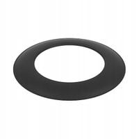 Rozeta kominowa czarna fi130 mm stalowa osłona do rur spalinowych