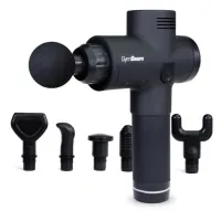 PISTOLET DO MASAŻU MASAŻER 6 KOŃCÓWEK ETUI BÓL MIĘŚNIE REGENERACJA- GymBeam