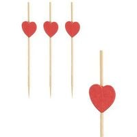 patyczki do przekąsek "heart" 7 cm 40 szt.