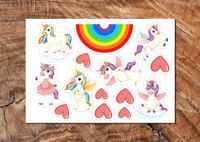 Wydruk cukrowy A4 jednorożec jednorożce 14 elem. DIY