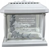 LAMPION ZNICZ KAPLICZKA z grawerem DLA TATY MAMY