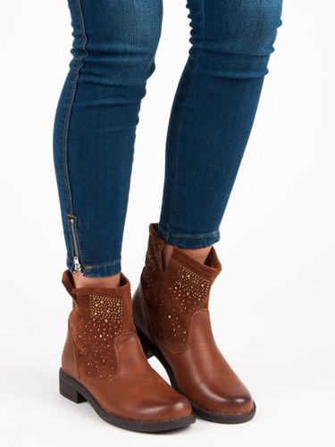 WSUWANE BRĄZOWE BOTKI Rozmiar - 40 na Arena.pl