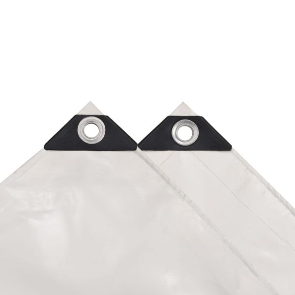 Plandeka 650 g/m², 3 x 3 m, biała zdjęcie 3