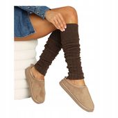 Getry Damskie na Nogi Wełna Ocieplacze na Łydki Ciepłe Cerber