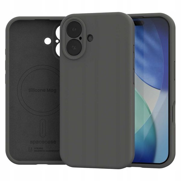 Spacecase Silicone Mag Iphone 17 Gray zdjęcie 7