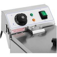 FRYTOWNICA ELEKTRYCZNA 8 L POJEDYNCZA 3200W GASTRONOMICZNA JEDNOKOMOROWA