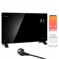 Grzejnik elektryczny energooszczędny konwektorowy szklany 2 kW WiFi