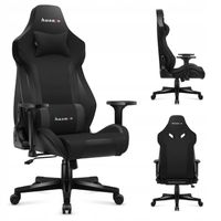 Fotel Gamingowy OBROTOWY dla gracza HUZARO TKANINA Huzaro Force 7.6 Black