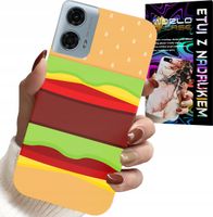 ETUI DO MOTOROLA G34 5G - CASE BURGER CHEESEBURGER OBUDOWA PREZENT