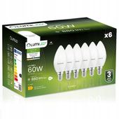6x Żarówka LED E14 Świeczka 8W = 80W 4000K Neutralna CCD LUMILED NIE