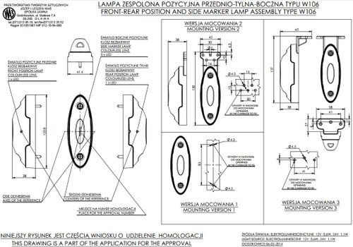 Lampa LED pozycyjna P-T 3 funkcje PRAWA (819P/II) na Arena.pl
