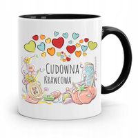 Kubek Czarny Dla Krawcowej Cudowna Krawcowa Z Nadrukiem Ze Zdjęciem