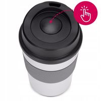 KUBEK TERMICZNY stalowy TERMOS do kawy herbaty szczelny KAMILLE 360ml