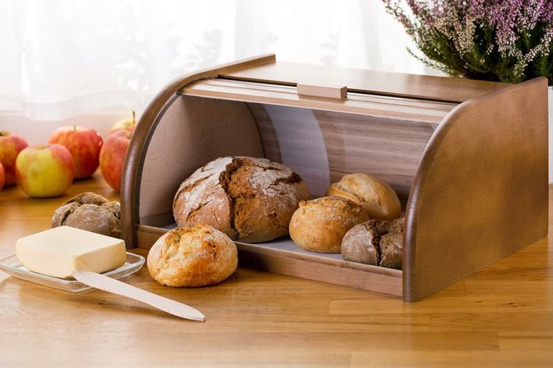 CHLEBAK DREWNIANY NA CHLEB PIECZYWO POJEMNIK DUŻY zdjęcie 7