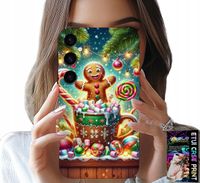 ETUI DO SAMSUNG GALAXY A34 5G - PIERNIK PIERNIKI ŚWIĄTECZNE WZORY +SZKŁO