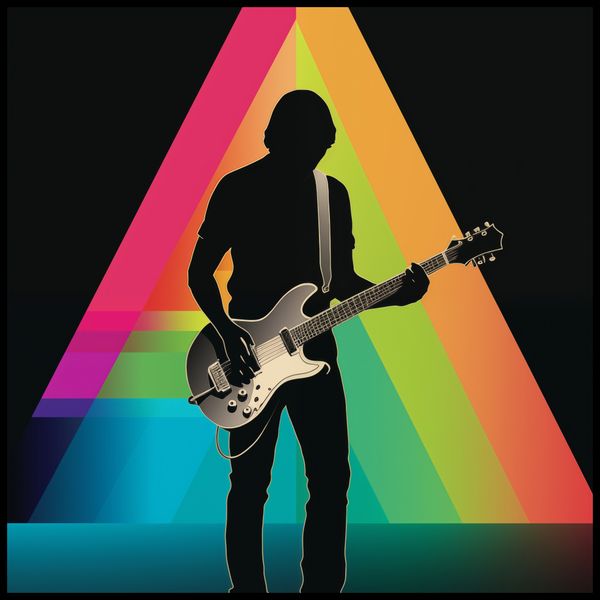 Plakat 80x80cm Pryzmat przez Gitarę zdjęcie 2