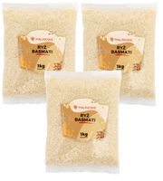 ZESTAW RYŻ BASMATI 3x1kg BIAŁY DŁUGOZIARNISTY NATURALNY JAKOŚĆ PREMIUM