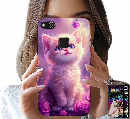 ETUI DO HUAWEI P10 LITE - SŁODKI KOTEK, KOT, WZORY ZE ZWIERZĘTAMI na Arena.pl