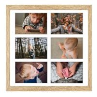 Ramka na 6 zdjęć Hekla 40x40x6 MDF galeria sonoma jasna 1szt.