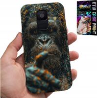 ETUI DO SAMSUNG A6 2018 - MAŁPA, MAŁPKA, GORYL, ZWIERZĘTA + SZKŁO