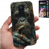 ETUI DO SAMSUNG A6 2018 - MAŁPA, MAŁPKA, GORYL, ZWIERZĘTA + SZKŁO