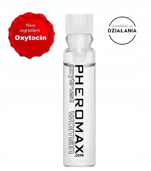 BEZZAPACHOWE DAMSKIE FEROMONY PHEROMAX OXYTRUST PRÓBKA 1 ML zdjęcie 11