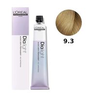 Loreal Dia Light farba do włosów farbowanych i uwrażliwionych, koloryzacja kwasowa ton w ton, bez amoniaku, 50ml 9.3 bardzo jasny blond złocisty