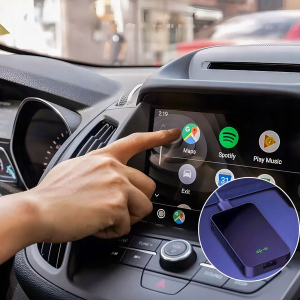 ADAPTER CARPLAY BEZPRZEWODOWY SAMOCHODOWY ANDROID AUTO IPHONE USB zdjęcie 3