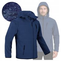Kurtka męska SOFTSHELL przejściowa wiatrówka robocza z Kapturem Wodoodporna