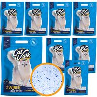 Żwirek silikonowy dla kota CatWalk Diamonds 30,4L | zestaw 8 szt.