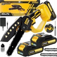 PIŁA ŁAŃCUCHOWA AKUMULATOROWA 6" DO GAŁĘZI DREWNA GAŁĘZIÓWKA 2x AKUMULATOR