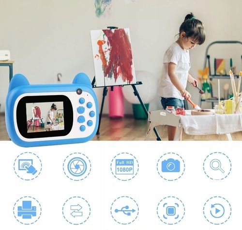 APARAT FOTOGRAFICZNY CYFROWY NATYCHMIASTOWY DLA DZIECI LCD 6,1cm na Arena.pl