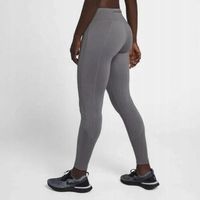 NIKE LEGGINSY SZARE POWER RACER DRI-FIT siłownia fitness logo