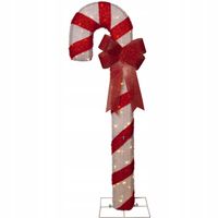 Dekoracja świąteczna laska cukrowa z oświetleniem Led CANDYCANE 150 cm