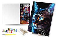 Zestaw Kreatywny Malowanie Po Numerach - Cosmo-Cat 40X50Cm Podstawka