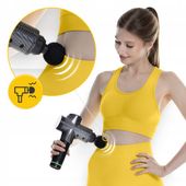 PISTOLET DO MASAŻU MASAŻER Z WYMIENNYMI KOŃCÓWKAMI RELAKS MASSAGE GUN ULTRA