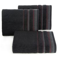 Ręcznik kąpielowy POLA 50x90 czarny bawełna frotte 500 g/m2