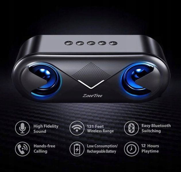 Bezprzewodowy głośnik led ZoeeTree S8 zdjęcie 12