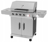 GRILL GAZOWY OGRODOWY 5+1 19,5KW INFRARED 6 PALNIKÓW YATO ŻELIWNY RUSZT