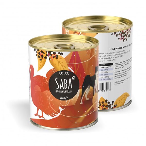 Saba indyk 100% 850 g zdjęcie 1