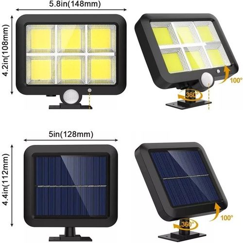 Halogen Lampa solarna 100Led czujka ruchu zmierzch na Arena.pl