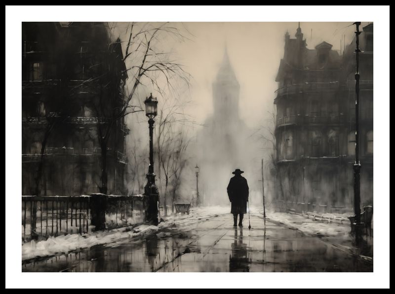 Plakat 70x50cm Mgła nad Londynem zdjęcie 3