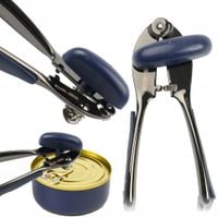 OTWIERACZ DO PUSZEK KONSERW CIĘŻKI SOLIDNY CZARNY STAL NIERDZEWNA FOLK